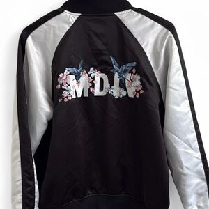 Musium Division Black and Gray Bomber Jacket Size 36 (m/L)